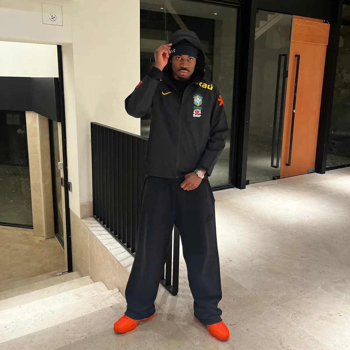 Noir – Nike Veste Brésil, vue 2